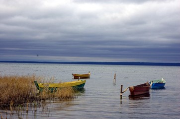 Obraz premium fishing boats