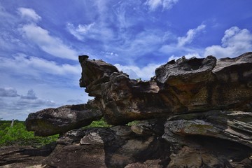 Rock against the sky
