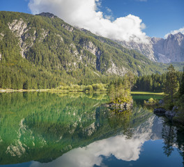 jezioro górskie w Alpach Julijskich,Laghi di Fusine 