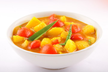 Tomato and potato curry DISH