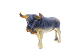 animal figurine toy isolated over a white background 