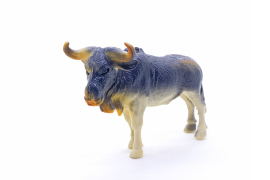 animal figurine toy isolated over a white background 