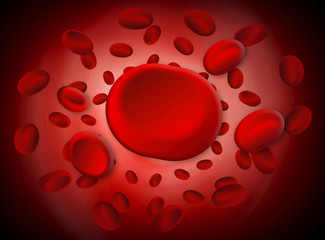 illustration of red blood cells