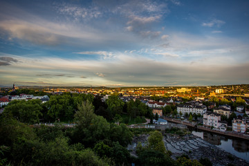 Fototapeta premium Sonnenuntergang über Bad Kreuznach