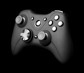 video game controller isolated on white background
