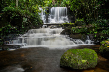 "Man dang" waterfall in Phu hin rong kra  national park,Phitsanu