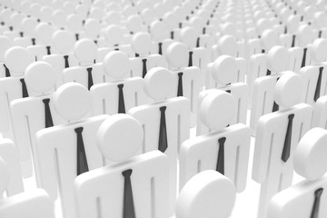 Fototapeta premium group of people figures on white background
