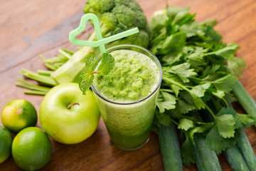 Glass of fresh smoothie