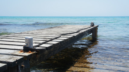 Fototapeta premium Small dock in Formentera