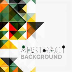 Abstract geometric background. Modern overlapping triangles
