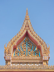 Thai Buddhist temple gate gable