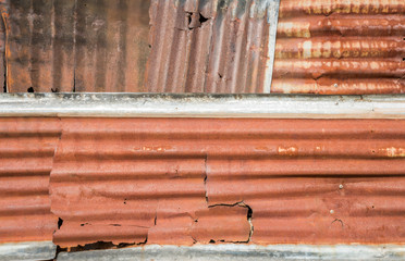 old galvanized steel