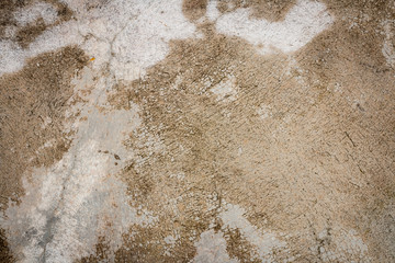 wet concrete floor