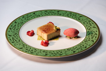 Fancy glazed dessert still life.