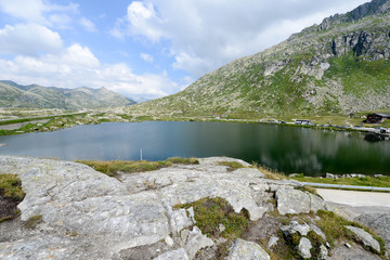 Lake at Gotthard pass
