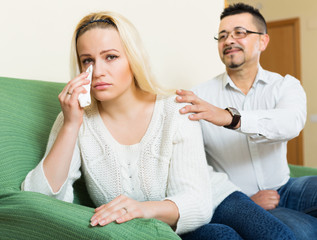 Couple after quarrel