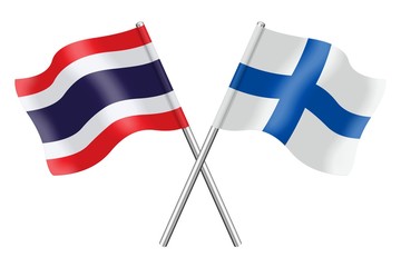 Flags: Thailand and Finland