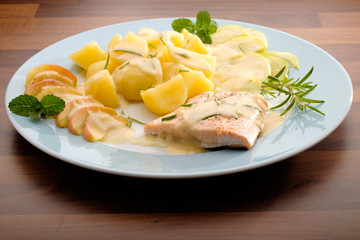 lachs mit kartoffeln