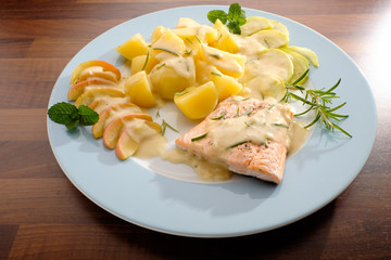 lachs mit kartoffeln