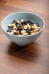 müsli mit blaubeeren