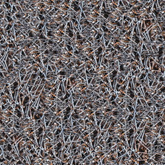 Rusty metal nails
