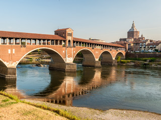 Skyline of Pavia, with 
