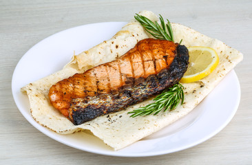 Grilled salmon
