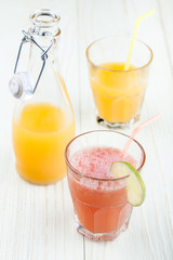 Grapefruit and orange juices