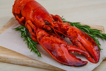 Boiled lobster