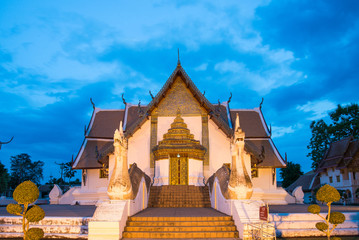 Buddhist temple of Wat Phumin in Nan, Thailand