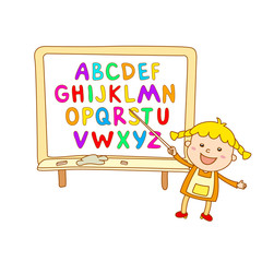 Fototapeta na wymiar ABC for kids alphabet, illustration, vector, kids, children, fun,