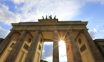 Obraz premium Brandenburg Gate in Berlin - Symbol of Germany. 