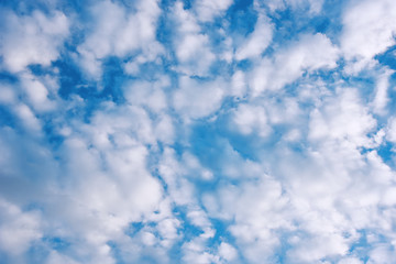 Obraz premium view of clear sky and blue cloud