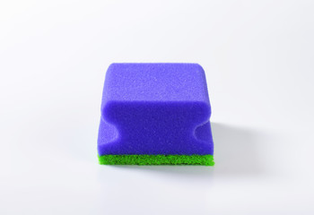 blue kitchen sponge