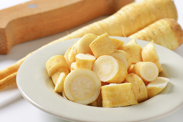 sliced root parsley