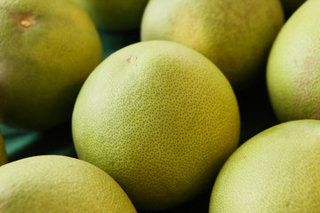 Fototapeta premium Closeup Green Grapefruit, Pomelo, for Background Uses.