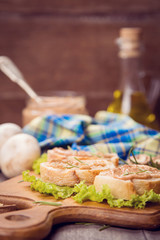 bread with pate