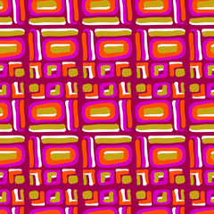 Geometric seamless colorful pattern