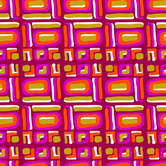 Geometric seamless colorful pattern