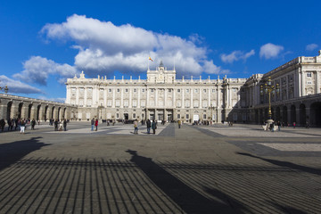 MADRID, SPAIN - DECEMBER 06, 2014: Royal Palace in Madrid