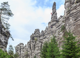 Teplice n/ Metuji w Czechach - Park Narodowy Skały Adrszpasko-Cieplickie w czeskiej częsci Gór...