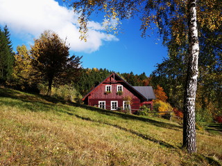 A cottage in Jindrichov, Jizerske hory
