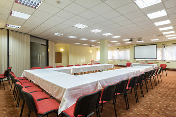 Interior of a conference room 