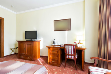 Interior of a hotel room