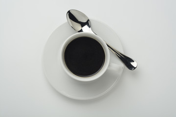 Taza de café y cuchara