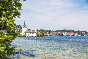 Castle Ort, Gmunden, view from the jetty