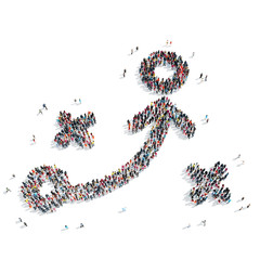 group  people  shape  arrow