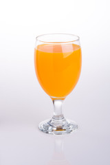 orange juice on a background