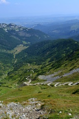 Fototapeta na wymiar tatry-widok z przełęczy pod kopą kondracką