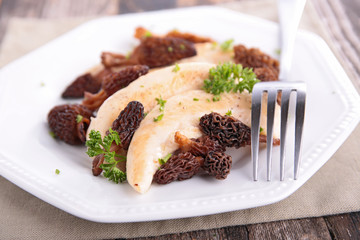 chicken and morel